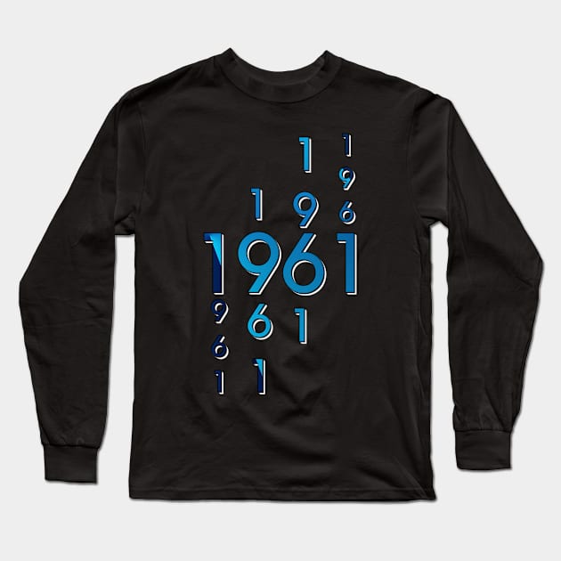 Année de naissance 1961 Long Sleeve T-Shirt by Cartsandra B